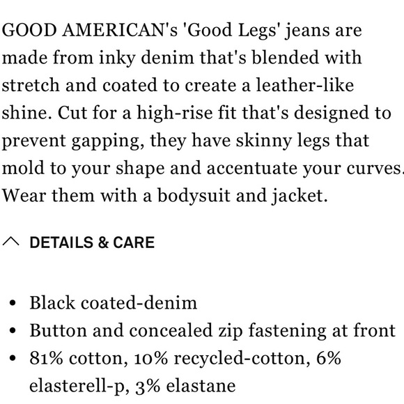 Good American Good Legs Coated Skinny Jeans - Picture 9 of 13